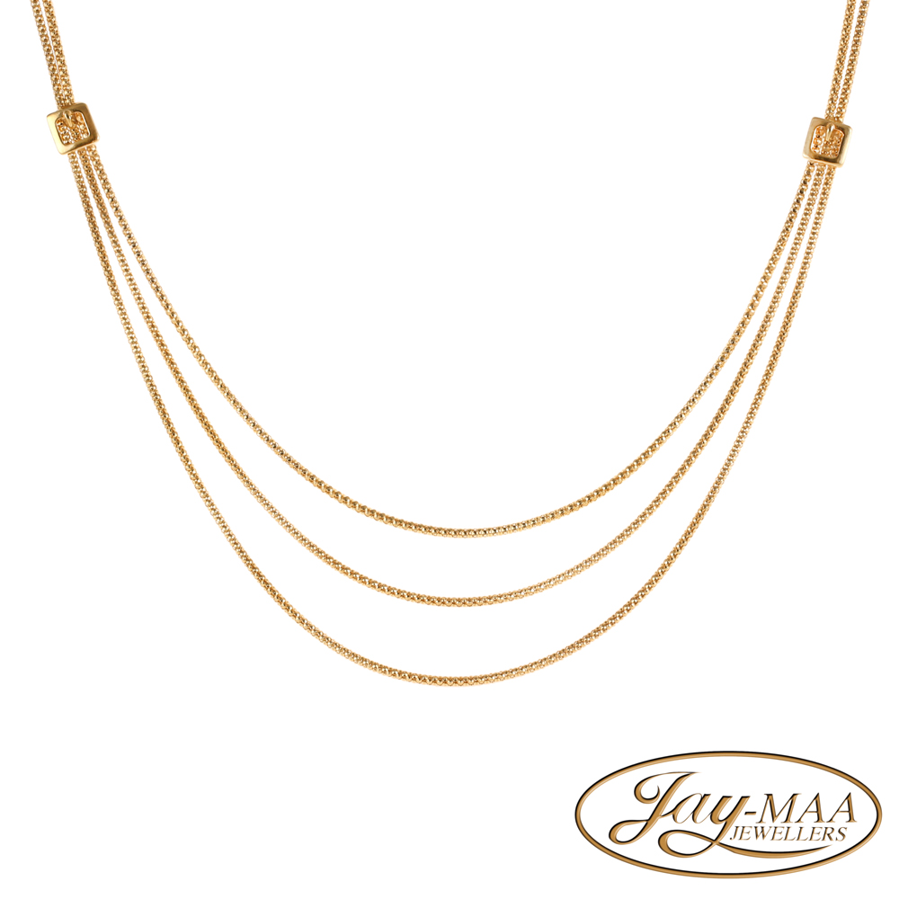 Jewellery-Ad-Social-Media-Jay-Maa-Jewellers-9ct-Yellow-Gold-Triple-Drape-Necklace