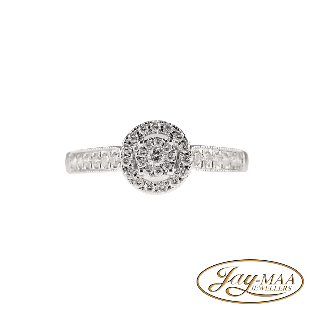 Jewellery-Ad-Social-Media-Jay-Maa-Jewellers-Halo-White-Gold-Diamond-Ring-7-Front